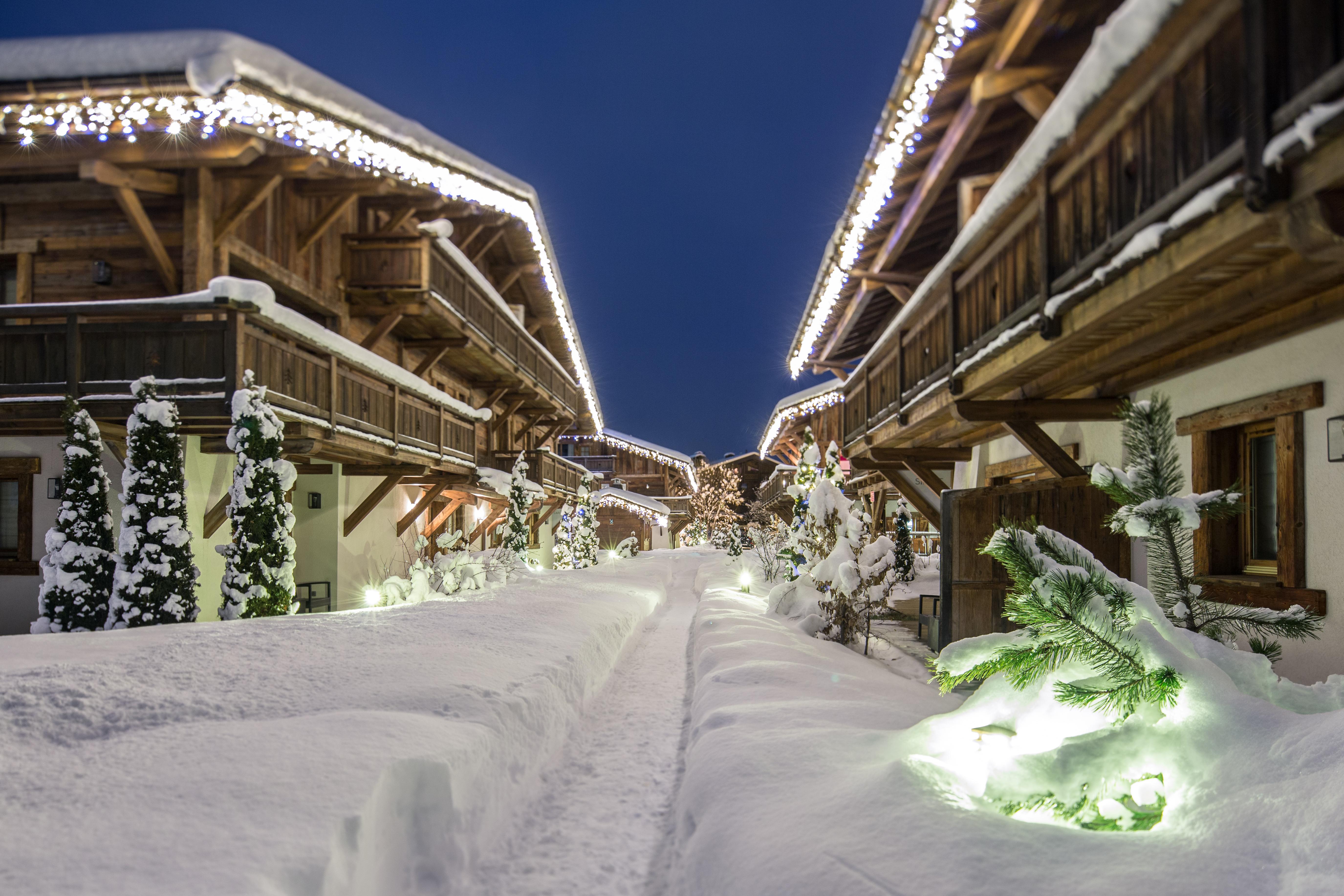 Les Loges Blanches Hotel Megeve Bagian luar foto