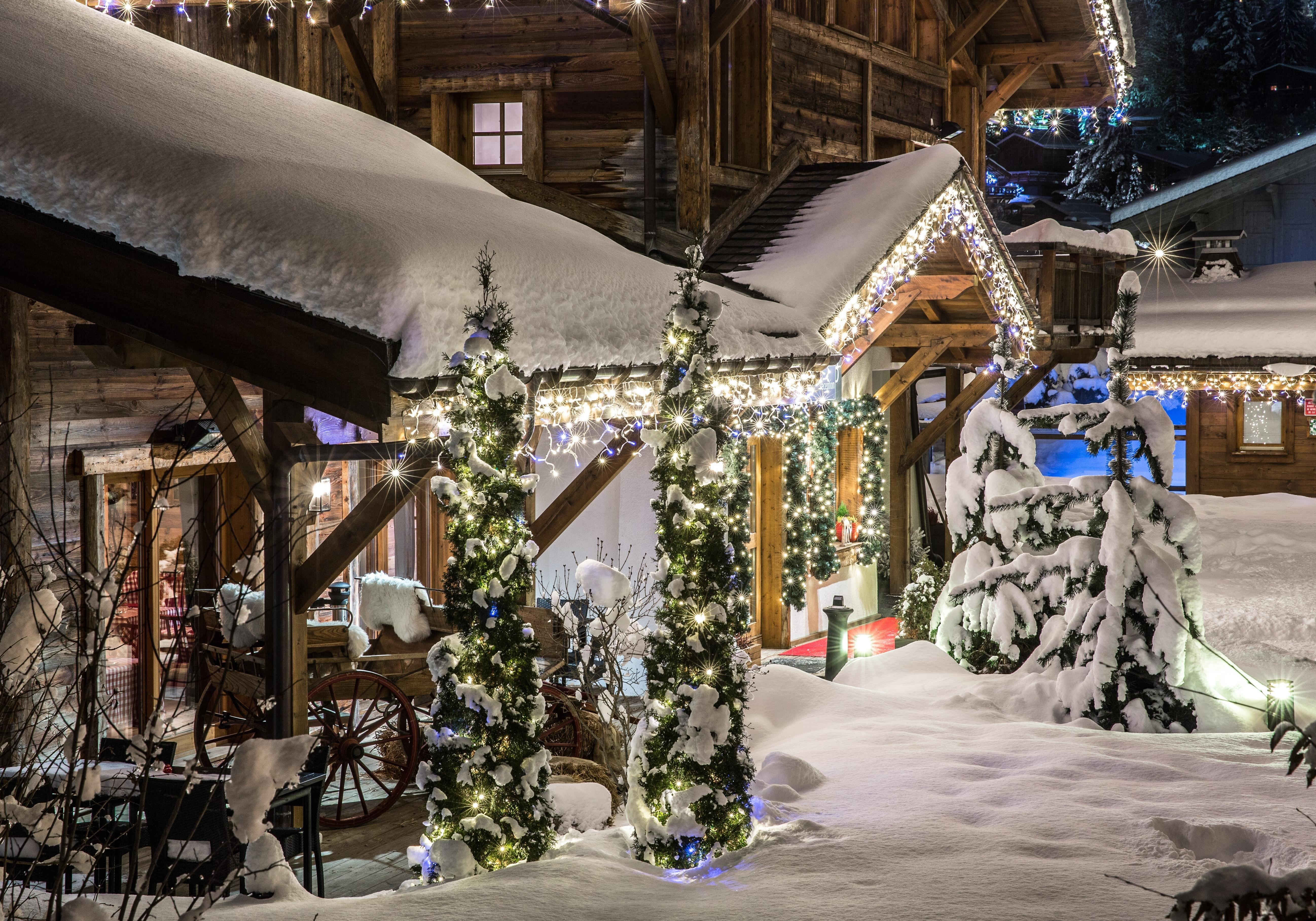 Les Loges Blanches Hotel Megeve Bagian luar foto