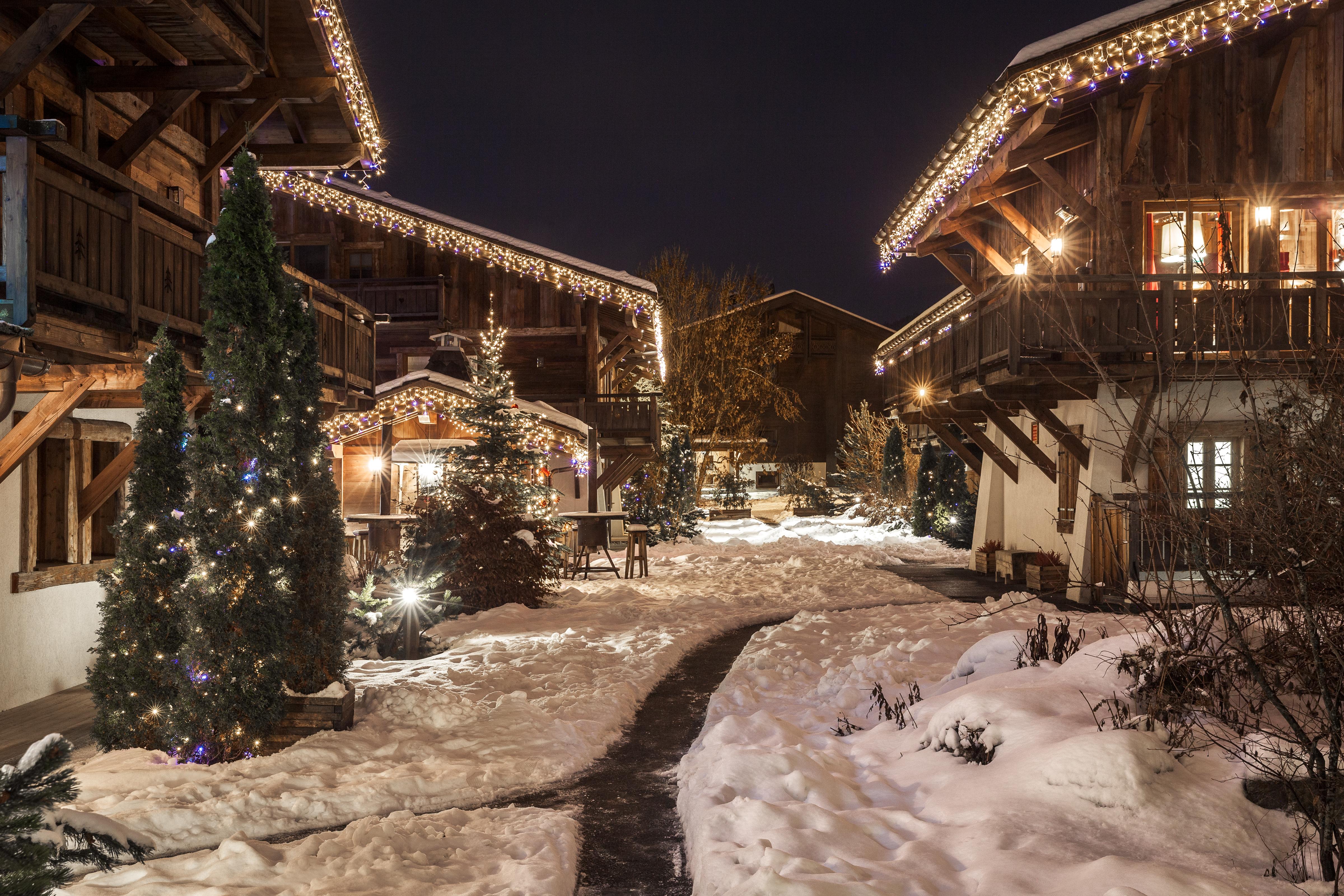 Les Loges Blanches Hotel Megeve Bagian luar foto